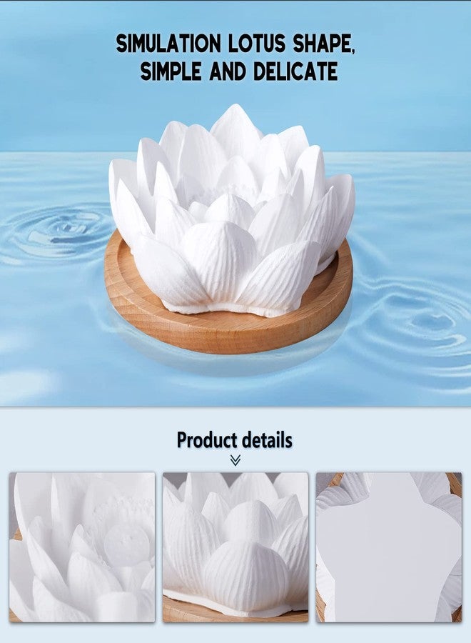 Suhatjia Passive Essential Oil Diffuser,Aromatherapy Passive Mini Ceramic Essential Oil Small Diffuser for Desk Office Home Gift (Lotus) - Image 2